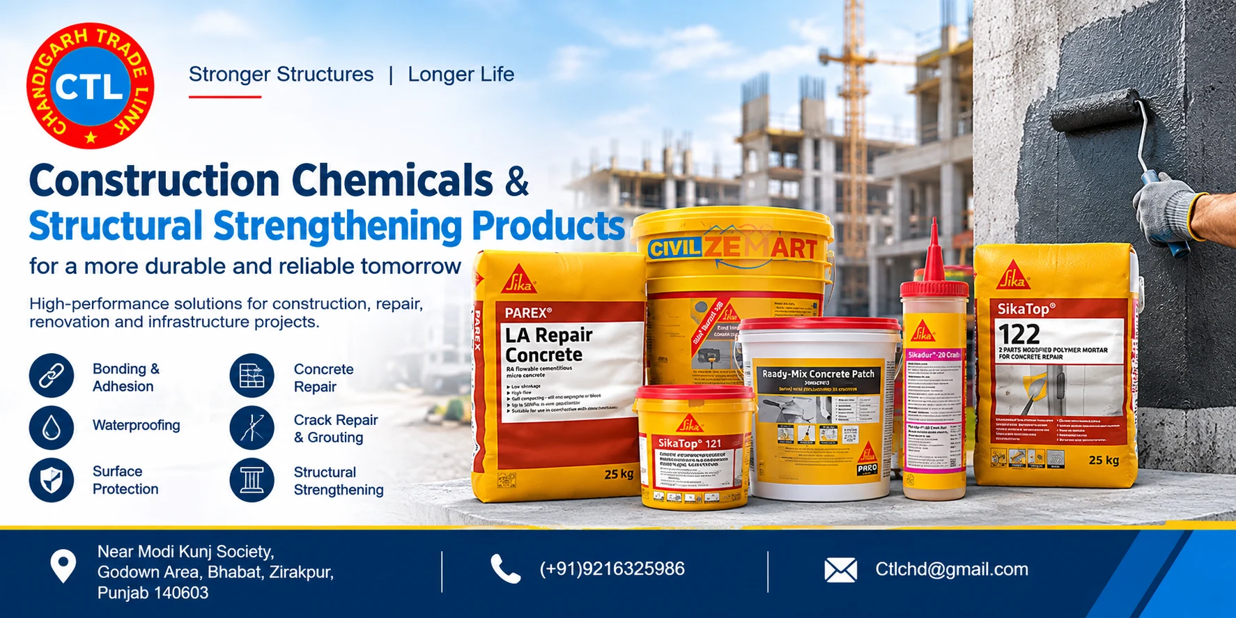construction chemicals & structural strengthening products