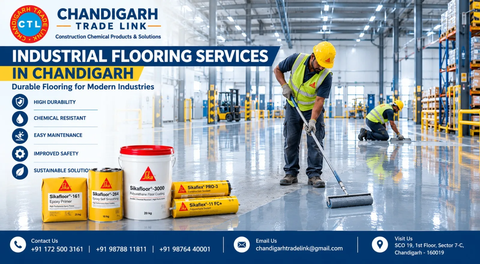 industrial flooring services in Chandigarh